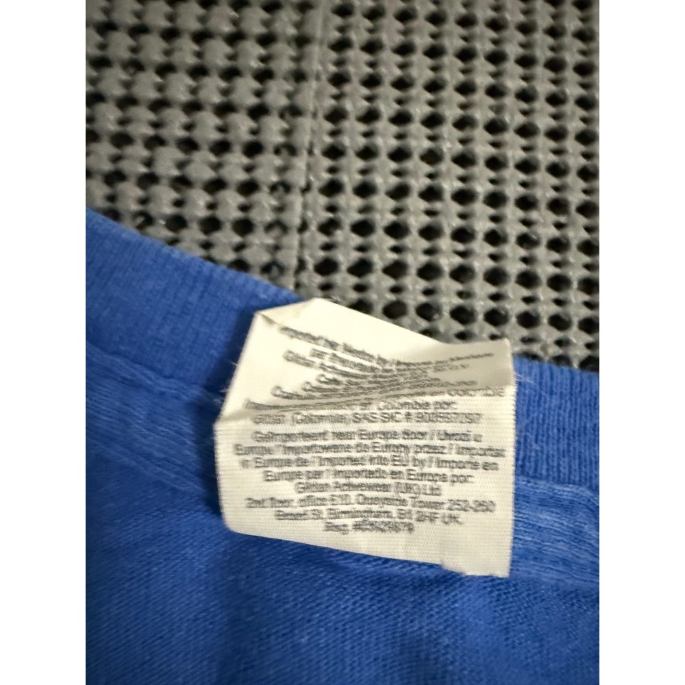 Gildan Ultra Cotton Macs McIntyre's Bar Graphic T-Shirt Blue Orange Mens XL - Picture 4 of 7
